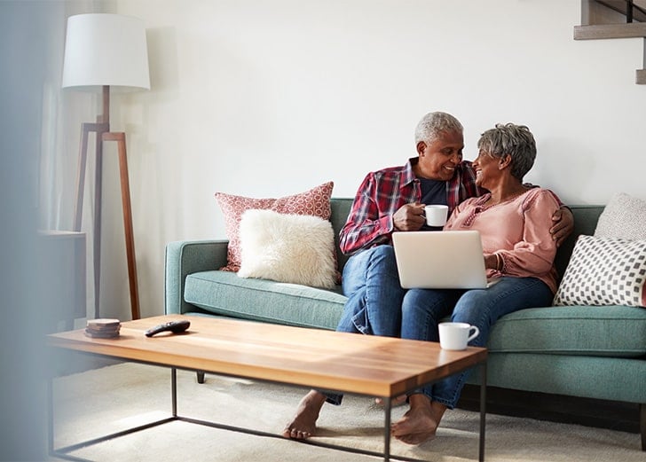 senior couple planning their retirement income