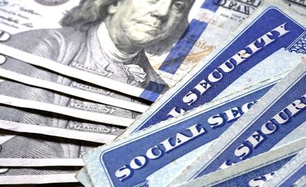 social security cards and money